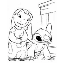Coloriage Lilo et Stitch (Films d'Animation) #44917 à imprimer et colorier