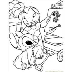 Dessin à colorier: Lilo et Stitch (Films d'Animation) #44919 - Coloriages à Imprimer Gratuits