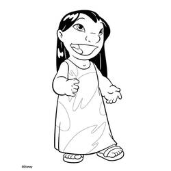 Dessin à colorier: Lilo et Stitch (Films d'Animation) #44922 - Coloriages à Imprimer Gratuits