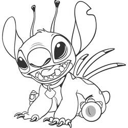 Dessin à colorier: Lilo et Stitch (Films d'Animation) #44924 - Coloriages à Imprimer Gratuits