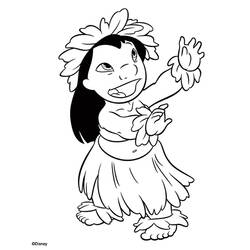 Dessin à colorier: Lilo et Stitch (Films d'Animation) #44933 - Coloriages à Imprimer Gratuits