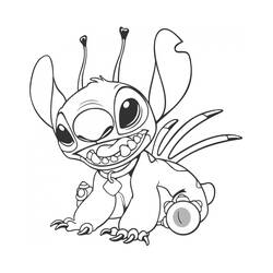 Dessin à colorier: Lilo et Stitch (Films d'Animation) #44936 - Coloriages à Imprimer Gratuits