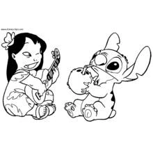 Dessin à colorier: Lilo et Stitch (Films d'Animation) #44948 - Coloriages à Imprimer Gratuits