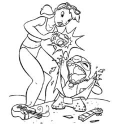 Dessin à colorier: Lilo et Stitch (Films d'Animation) #44957 - Coloriages à Imprimer Gratuits