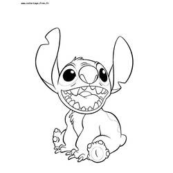 Dessin à colorier: Lilo et Stitch (Films d'Animation) #44967 - Coloriages à Imprimer Gratuits