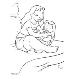 Coloriage Lilo et Stitch (Films d'Animation) #44975 à imprimer et colorier