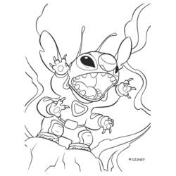 Coloriage Lilo et Stitch (Films d'Animation) #45010 à imprimer et colorier