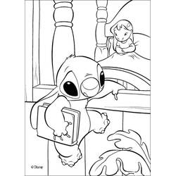 Dessin à colorier: Lilo et Stitch (Films d'Animation) #45024 - Coloriages à Imprimer Gratuits