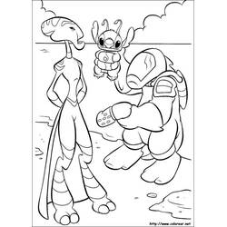 Dessin à colorier: Lilo et Stitch (Films d'Animation) #45027 - Coloriages à Imprimer Gratuits