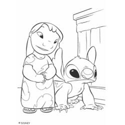 Coloriage Lilo et Stitch (Films d'Animation) #45028 à imprimer et colorier