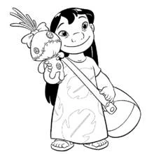 Coloriage Lilo et Stitch (Films d'Animation) #45031 à imprimer et colorier