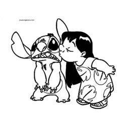 Dessin à colorier: Lilo et Stitch (Films d'Animation) #45038 - Coloriages à Imprimer Gratuits