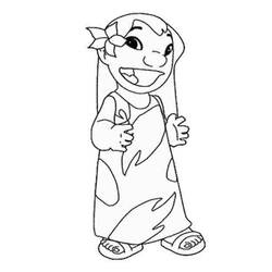 Dessin à colorier: Lilo et Stitch (Films d'Animation) #45057 - Coloriages à Imprimer Gratuits