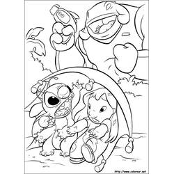 Dessin à colorier: Lilo et Stitch (Films d'Animation) #45078 - Coloriages à Imprimer Gratuits
