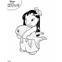 Dessin à colorier: Lilo & Stitch (Films d'animation) #44867 - Coloriages à Imprimer Gratuits