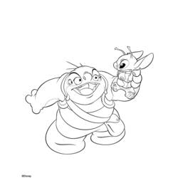 Dessin à colorier: Lilo & Stitch (Films d'animation) #44873 - Coloriages à Imprimer Gratuits