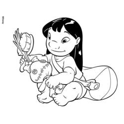 Dessin à colorier: Lilo & Stitch (Films d'animation) #44888 - Coloriages à Imprimer Gratuits