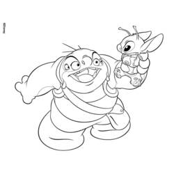 Dessin à colorier: Lilo & Stitch (Films d'animation) #44890 - Coloriages à Imprimer Gratuits