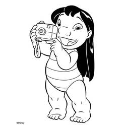 Dessin à colorier: Lilo & Stitch (Films d'animation) #44899 - Coloriages à Imprimer Gratuits