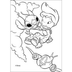 Dessin à colorier: Lilo & Stitch (Films d'animation) #44915 - Coloriages à Imprimer Gratuits
