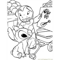 Dessin à colorier: Lilo & Stitch (Films d'animation) #44919 - Coloriages à Imprimer Gratuits