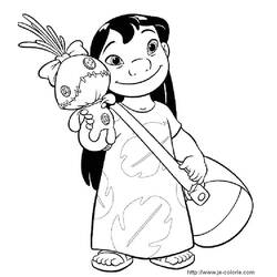 Dessin à colorier: Lilo & Stitch (Films d'animation) #44921 - Coloriages à Imprimer Gratuits