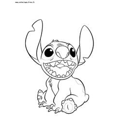 Dessin à colorier: Lilo & Stitch (Films d'animation) #44967 - Coloriages à Imprimer Gratuits