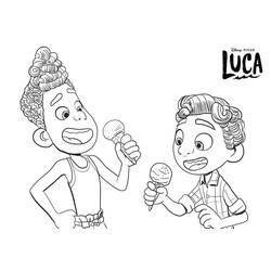 Dessin à colorier: Luca (Films d'Animation) #196771 - Coloriages à Imprimer Gratuits