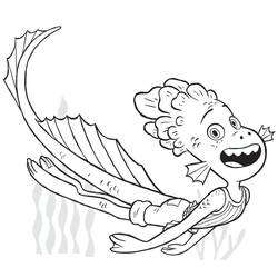 Dessin à colorier: Luca (Films d'Animation) #196777 - Coloriages à Imprimer Gratuits