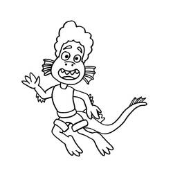 Dessin à colorier: Luca (Films d'Animation) #196778 - Coloriages à Imprimer Gratuits