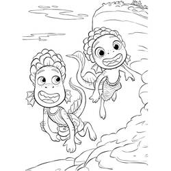 Dessin à colorier: Luca (Films d'Animation) #196787 - Coloriages à Imprimer Gratuits