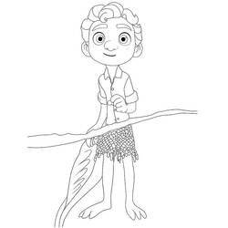Dessin à colorier: Luca (Films d'Animation) #196788 - Coloriages à Imprimer Gratuits