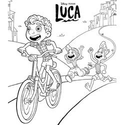 Dessin à colorier: Luca (Films d'Animation) #196803 - Coloriages à Imprimer Gratuits