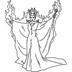 Dessin à colorier: Maléfique (Disney) (Films d'Animation) #208931 - Coloriages à Imprimer Gratuits