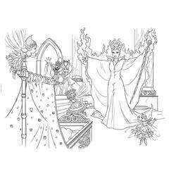 Dessin à colorier: Maléfique (Disney) (Films d'Animation) #208937 - Coloriages à Imprimer Gratuits