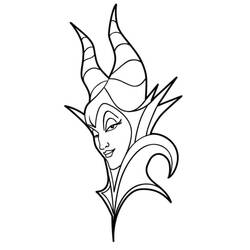 Dessin à colorier: Maléfique (Disney) (Films d'Animation) #208938 - Coloriages à Imprimer Gratuits