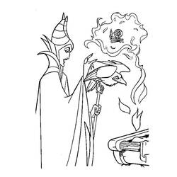 Dessin à colorier: Maléfique (Disney) (Films d'Animation) #208942 - Coloriages à Imprimer Gratuits