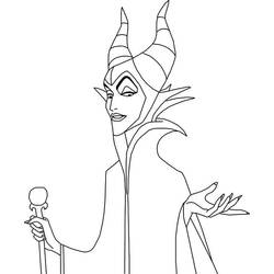 Dessin à colorier: Maléfique (Disney) (Films d'Animation) #208949 - Coloriages à Imprimer Gratuits
