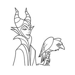 Dessin à colorier: Maléfique (Disney) (Films d'Animation) #208952 - Coloriages à Imprimer Gratuits