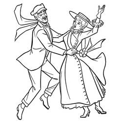 Dessin à colorier: Mary Poppins (Films d'Animation) #204800 - Coloriages à Imprimer Gratuits