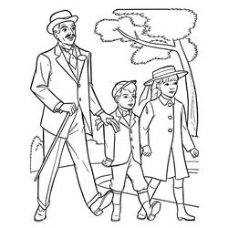 Dessin à colorier: Mary Poppins (Films d'Animation) #204803 - Coloriages à Imprimer Gratuits