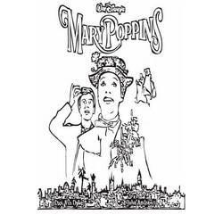 Dessin à colorier: Mary Poppins (Films d'Animation) #204806 - Coloriages à Imprimer Gratuits