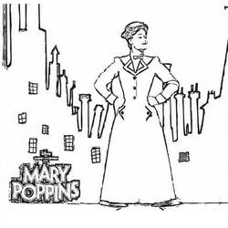 Dessin à colorier: Mary Poppins (Films d'Animation) #204808 - Coloriages à Imprimer Gratuits