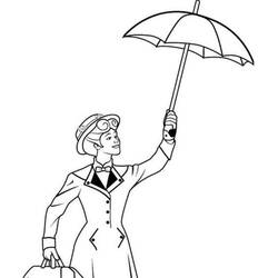 Dessin à colorier: Mary Poppins (Films d'Animation) #204813 - Coloriages à Imprimer Gratuits