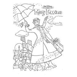Dessins à colorier: Mary Poppins - Coloriages à Imprimer Gratuits
