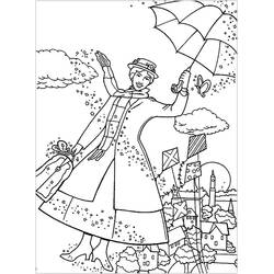 Dessin à colorier: Mary Poppins (Films d'Animation) #204821 - Coloriages à Imprimer Gratuits