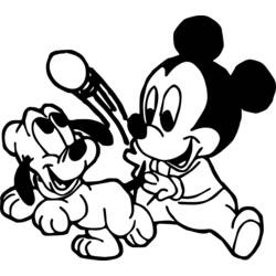 Dessin à colorier: Mickey (Films d'animation) #170086 - Coloriages à Imprimer Gratuits