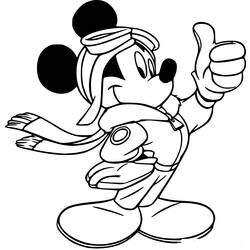 Dessin à colorier: Mickey (Films d'animation) #170087 - Coloriages à Imprimer Gratuits