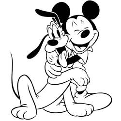 Dessin à colorier: Mickey (Films d'animation) #170088 - Coloriages à Imprimer Gratuits