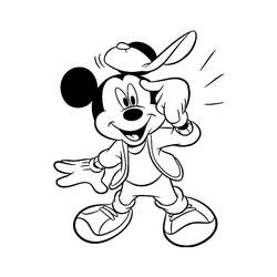 Dessin à colorier: Mickey (Films d'animation) #170099 - Coloriages à Imprimer Gratuits